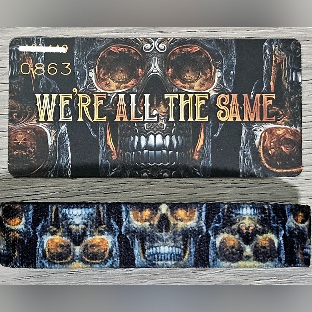 ZOX "WE'RE ALL THE SAME" #863 Interactive Halloween Coffin Day 1 Med Wristband